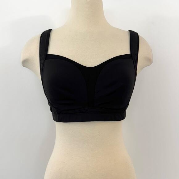 Lululemon Ta Ta Tamer II Sports Bra Black Convertible Straps Full Support 36D - Picture 2 of 6
